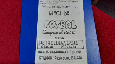 program Petrolul Baicoi - CSU Galati foto