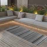 vidaXL Covor de exterior, ARAKIL negru, 80x150 cm, PP