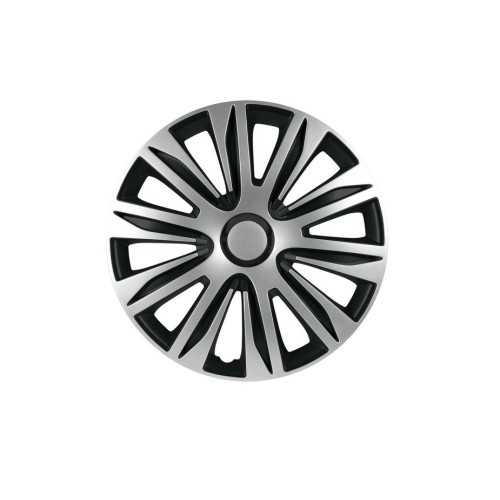 Set capace roti pe 16, Nardo PRO, negru si argintiu