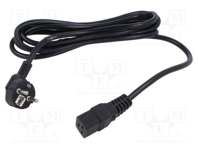 Cablu 3x1,5mm2 CEE 7/7 unghi, IEC C19 mamă - POS