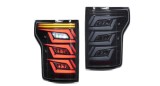 Set lampi spate, stopuri Ford F-Series F150, 11.20, montare spate, stanga+dreapta, indicator dinamic; cu animatii; LED+Oled; fumuriu, semnalizare