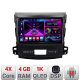 Navigatie Mitsubishi Outlander 2010 A-056 4+64 InCell Display 1K Android Waze USB Navigatie Internet Youtube Radio