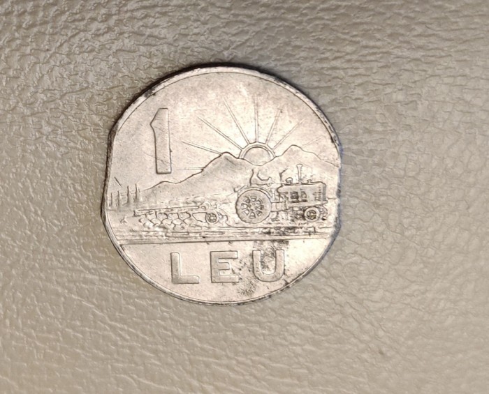 Rom&acirc;nia - 1 leu (1966) monedă s415