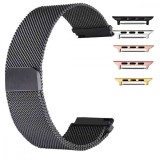 Curea tip Milanese Loop compatibila cu Apple Watch 9|8|7|6|5|4|3|2|1 Series, 49mm|45mm|44mm|42mm, Negru, Size S