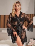 Eross halat Eyelash Lace M/L Black