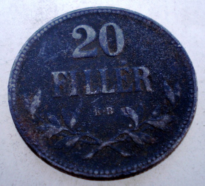 1.533 UNGARIA WWI 20 FILLER 1918 KB