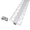 Profil Aluminiu Banda LED Rigips 2m Mat V-TAC. Montaj Incastrabil. Dispersor Alb Mat