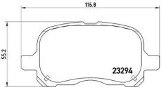 Placute frana fata Toyota Corolla Compact (E11), 04.1997-01.2002, marca SRLine S70-0304 foto