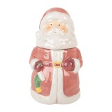 Cumpara ieftin Borcan Mos Craciun Ceramic, Multicolor, Diametru 15 cm, Inaltime 26 cm, Brand Clayre &amp; Eef