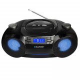 Radio portabil Boombox Blaupunkt BB31LED, Bluetooth, FM, MP3, AUX, USB, Ceas cu alarma