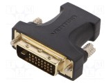 Adaptor DVI-D la HDMI VENTION, mufă neagră
