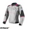 Geaca (jacheta) femei pentru scuter - motocicleta Racing Seventy vara/iarna model SD-JR49 culoare: gri/albastru/roz Gri/albastru/roz M