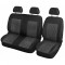 Huse pentru IVECO DAILY 2006-2011 Van Negru Alb Piele Textile