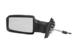 Oglinda exterioara Peugeot 405 (15B/15E/4B/4E) (Sedan + Combi) 1990-12.1997 partea stanga BestAutoVest crom plana carcasa neagra reglare manuala prin