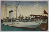 CONSTANTA , VAPORUL IMPARATUL TRAIAN , CARTE POSTALA ILUSTRATA , 1922