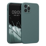 Cumpara ieftin Husa Kwmobile pentru Apple iPhone 12 Pro, Silicon, Verde, 59352.207, Carcasa