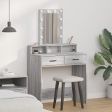 vidaXL Masă de Machiaj cu sertar Gri 79 x 41 x 140 cm Lemn compozit
