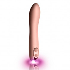 Vibrator Punctul G Giamo 10 Moduri Vibratii USB Silicon Roz 20 cm