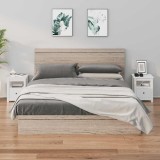 vidaXL Noptiere, 2 buc., alb, 40x35x49 cm, lemn masiv de pin 813712
