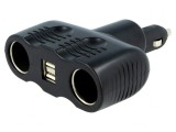 &#039;Splitter Brichetă Auto cu 2 Sockets și 2 Porturi USB&#039;