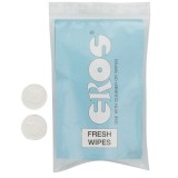 Șervețele intime unisex EROS Fresh Wipes, pentru igienă sexuală, 100% naturale, 12 bucăți
