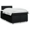 vidaXL Pat box spring cu saltea, negru, 120x200 cm, textil 3285864
