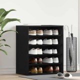 Dulap pentru pantofi vidaXL Negru Stejar 60x35x70 cm Lemn