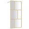 Paravan de dus walk-in auriu, 90x195 cm sticla ESG transparenta