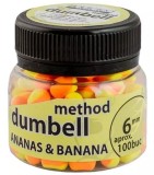 Method Dumbell Carp Baits Addicted, Ananas &amp; Banana, 6mm