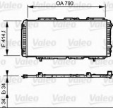 Radiator, racire motor PEUGEOT BOXER caroserie (230L) (1994 - 2002) VALEO 731611