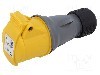 Conector alimentare AC, IEC 60309, IP44, 16A, 130V AC, 3 pini, AMPHENOL - 2CMA102002R1000