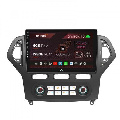 Navigatie Ford Mondeo (2007-2010) Clima Automata, Android 13, B-Octacore 6GB RAM + 128GB ROM, 10.1 Inch - AD-BGB10006+AD-BGRKIT127 foto