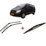 Cumpara ieftin Set 3 stergatoare MERCEDES-BENZ VITO / MIXTO Van (W639) din 2003 - 2008, pentru parbriz si luneta fata si spate auto, Bosch Twin, din cauciuc silicona
