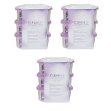 Set 9 absorbante umiditate Clean Air, suprafata 35 mp, 9 x 100 gr, aroma lavanda
