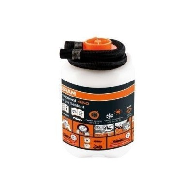 Solutie de Etansare Anvelope OSRAM TYREseal 450, pentru Gauri pana la 6mm, Compatibila cu TPMS, Flacon 450ml foto