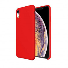 Husa pentru iPhone X Red Slim Liquid Silicone foto