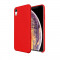 Husa pentru iPhone XR Red Slim Liquid Silicone