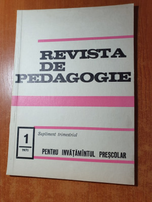 revista de pedagogie nr.1/1971 foto