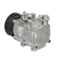 Compresor aer conditionat Hyundai Santa Fe, 11.2001-03.2006, Trajet, 04.2001-07.2008, motorizare 2.0 CRDI, diesel, rola curea 120 mm, 6 caneluri, tip foto