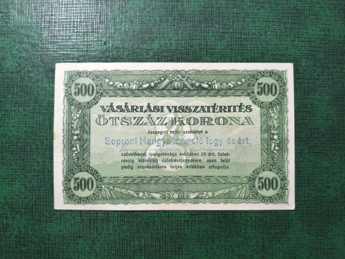 UNGARIA 500 COROANE AUNC