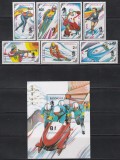 Mongolia 1992 - Jocurile Olimpice de iarnă - Albertville, Serie + Colita, MNH, Nestampilat