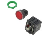 Comutator Apasare 22mm cu LED, 1NC/NO, Roșu, Schneider Electric Harmony XB5