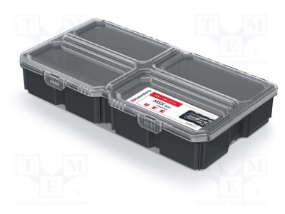 Container colectiv negru cu capac transparent KISTENBERG MSX BOX 285x158x57mm IP55 foto