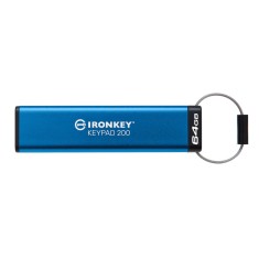 Kingston 64GB IronKey Keypad 200 Unitate flash USB criptata Metal USB 3.2 Gen1 foto