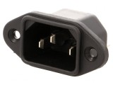 Conector Alimentare AC 10A 250V IEC 60320 6061
