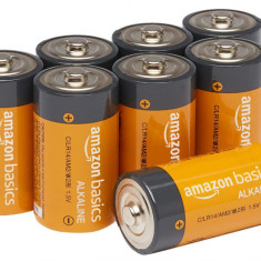Set 8 baterii alcaline cu celule C Amazon Basics, 1.5V - NOU