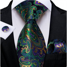 Set cravata + batista + butoni - matase -- model 771