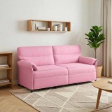 vidaXL Canapea 100% poliester, cadru din metal, MDF, placaj 42033923