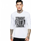 Cumpara ieftin Bluza barbati alba - Straight Outta Craiova - M, THEICONIC