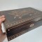 *Cutie lemn, caseta sculptata manual, artizanat Romania anii 60-70, 26x17x8cm